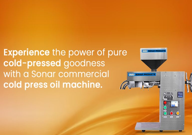 Experience the power of pure, cold-pressed goodness with a Sonar commercial cold press oil machine