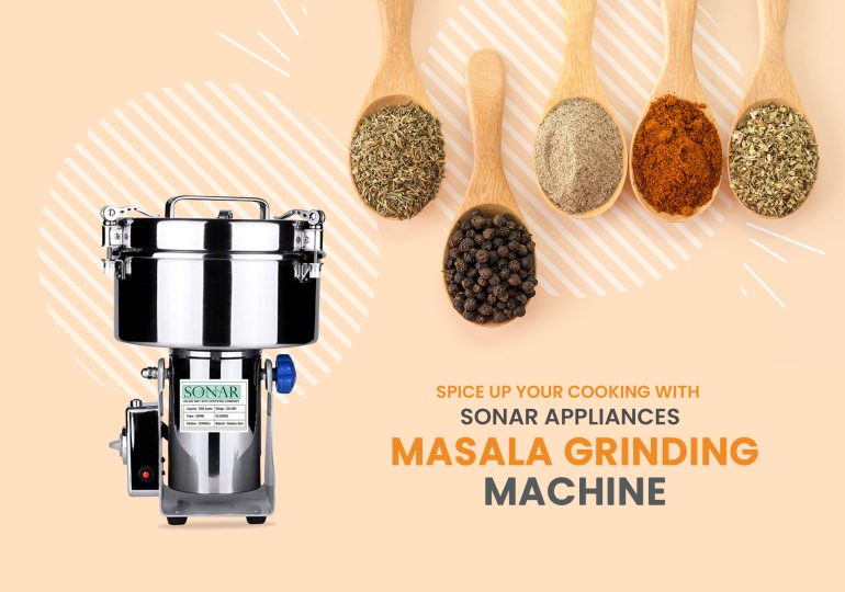 Spice Up Your Cooking with Sonar Appliances Masala Grinding Machine