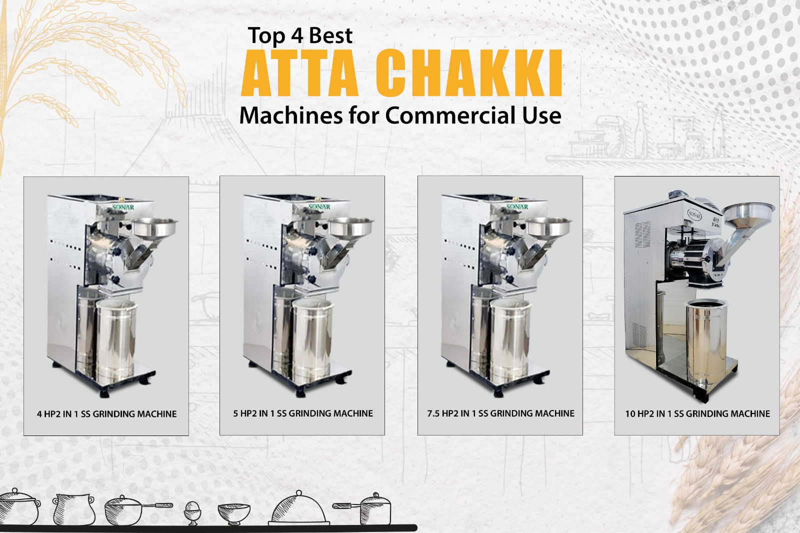 Top 4 Best Atta Chakki Machines for Commercial Use